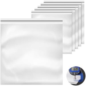 Airport Security Liquids Bags, 6 Pack 20 x 20 cm Airline Approved Liquid Clear Plastic Bag for Hand Travel Luggage