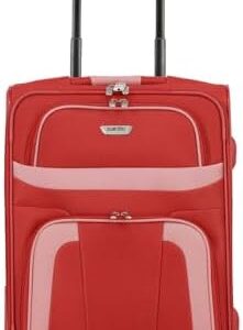 paklite hand luggage suitcase with 2 wheels, travel suitcase small, ORLANDO, classic soft luggage trolley in timeless design, 53 cm, 37 liters