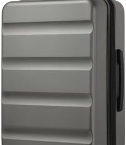 Kono 28 Inch Large Suitcase | Expandable Hard Shell Luggage | Lightweight Design with TSA Lock & 4 Dual Spinner Wheels | Ideal for Travel & Business (Grey,75x47.5x29.5cm)