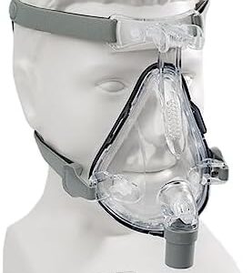 BMC Full Face Mask Silicone Gel Mask for Sleep with Free Adjustable Headgear(S)