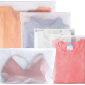 25Pcs Hospital Bag Maternity Essentials - Zip Lock Bags Travel Holiday Accessories 5 Multiple Size, Reusable Plastic Frosted Packing Storage Bags for Clothes Shoe, Luggage Organiser Pouches for Women