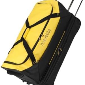 travelite Trolley Travel Bag with Wheels Made of Water-Repellent Material, Basics Soft Luggage roll Bag with Expansion fold, 70 cm, 98-119 liters
