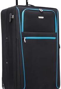 Extra Large Suitcase 32" Super Lightweight Luggage Integrated Combination Lock 20% Expandable 2 Wheel Soft Shell Check in Hold Luggage for 30kg