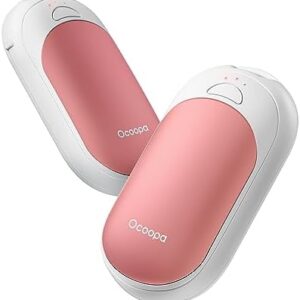OCOOPA Magnetic Hand Warmers Rechargeable 2 Pack, AI Electric Handwarmers, Fast Heating, 3-Settings, UL Certified, Portable Heater, Gloves Fitting, Travel Essentials, Gifts Women Men, UT3 Lite
