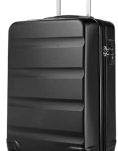 Kono Hard Shell Suitcase Travel Trolley Case Lightweight Hand Luggage with 4 Spinner Wheels and Dial Combination Lock