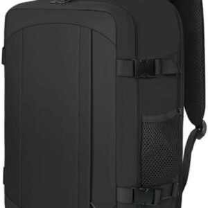 Ltemziiy Cabin Bags 40x20x25 for Ryanair Underseat Carry-ons Bag, Hand Luggage Bag Cabin Backpack Travel Backpack Cabin Size 20L - Black