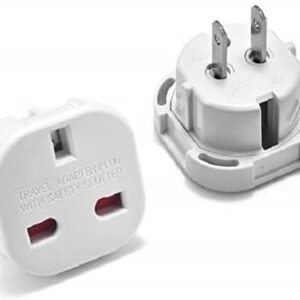 Travel Adapter Plug (UK TO US, White)