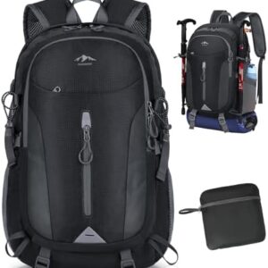 Hiking Backpack 40L Lightweight Foldable Rucksack for Men Women Water Resistant Backpack Durable Packable Travel Daypack for Camping Climbing Walking Mountaineer Sports Outdoor