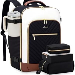 LOVEVOOK Travel Cabin Backpack Womens Large Hand Luggage Rucksack Bag for Plane 40L Weekend Overnight Carry On Bag Waterproof 17 inch Laptop Backpack Ladies Maternity Hospital Bag