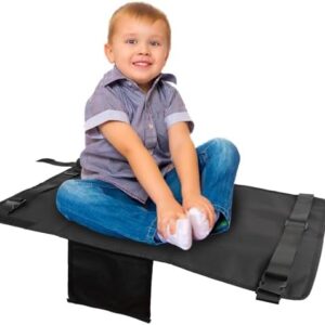 Toddler Airplane Bed - Toddler Airplane Seat Extender Aeroplane Bed for Children Portable Airplane Foot Hammock for Kids Toddler Baby Plane Travel Essentials to Lie Down Rest on Plane (Black)