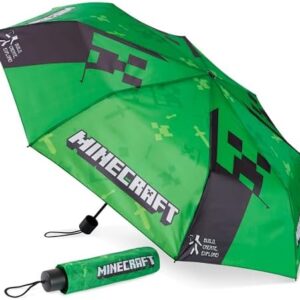 Minecraft Telescopic Umbrella - Folding Umbrella Lightweight for Travel School