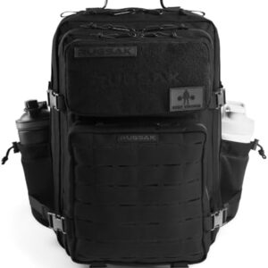 RUGSAK® Alpha Tactical Backpack [20-45L] Waterproof & Extremely Robust Military Survival Backpack for Outdoor Work Hiking Camping and Gym Molle Travel Backpack Men & Women