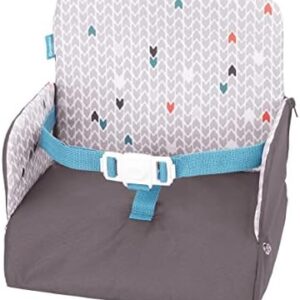 Badabulle Yummy Travel Feeding Booster Seat, Grey, 1 Count (Pack of 1)