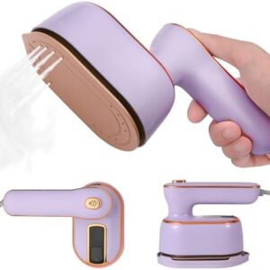 Travel Steam Iron for Clothes, Portable Mini Handheld Lightweight Steamer, 180° Rotatable,Ironing & Steaming 2 in 1,Dorm Room Essentials,Garment Hand Multi-directional Applicable Steamer ﻿