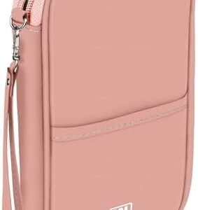 BOACAY Family Passport Holder, RFID Travel Wallet for Women & Men, Document Organiser, Holiday Essentials & Waterproof Cover for Tickets, Money, Cards