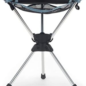 GRAND TRUNK Compass 360° Swivel Camping Stool – Ultra-Light, Foldable & Rotating Travel Chair – Compact & Durable for Outdoors, Hiking, and Fishing – Black