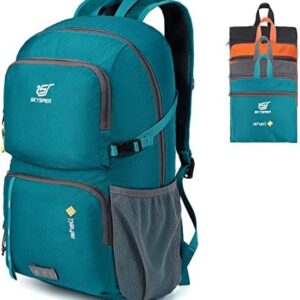 SKYSPER Foldable Backpack 30L Lightweight Travel Rucksack Hiking Daypack with Wet Pocket Carry-on Backpack for Men Women