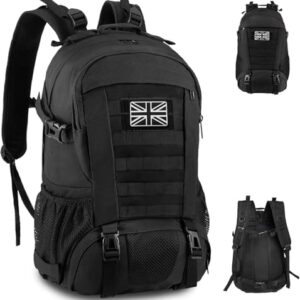 Jueachy Military Tactical Backpack 30/35/40L Army Assult Camouflage Hunting Rucksack Molle 3 Day Large Rucking Backpack for Outdoor Sports Trekking Hiking Travel Camping