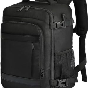 KLOSTAIN Cabin Bags 40x20x25 for Ryanair Underseat Travel Backpack Hand Luggage Carry-ons Bag Cabin Size 20L for Airplanes Flight Ruscksack Black