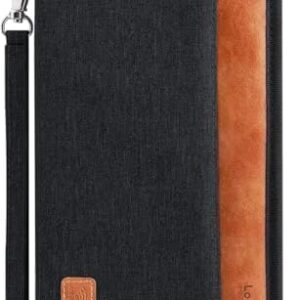 Looxmeer Travel Wallet, Family Passport Holder, RFID Blocking Travel Accessories Organizer for Tickets, Cards, Cash, Holiday Essentials Case Cover for Man & Woman