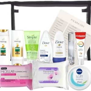 Travel Toiletries Set for Women - Holiday Essentials Mini Toiletry Set for Travel, Hospital or Over Night Stay - Airport Security Approved Liquids - Quality Personal Care for Women