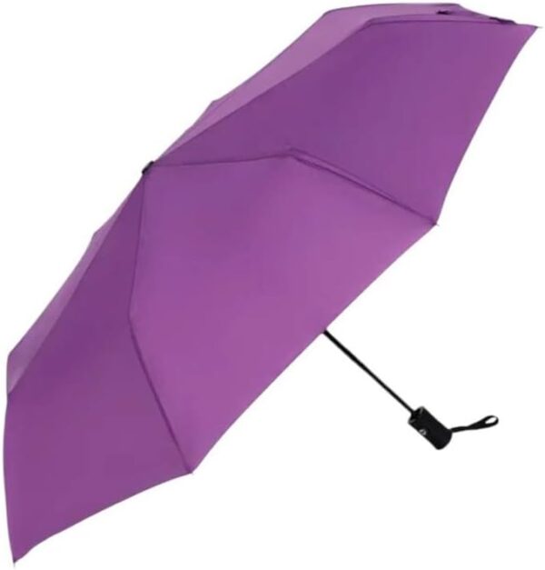Windproof Umbrella Windproof Travel Umbrella - Compact, Light, Automatic, Strong and Portable - Wind Resistant, Small Folding Backpack Umbrella for Rain - Men and Women - Image 5