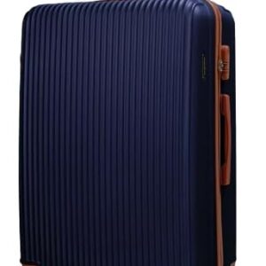 CALDARIUS Large Luggage | Durable Suitcases | Lightweight & Secure with Combination Lock | Smooth 4 Dual Spinner Wheels | Ideal Travel Bag & Luggage Sets (Navy Blue, Large 28'')