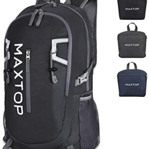 MAXTOP 40L Ultra Lightweight Packable Backpack Foldable Rucksack Water Resistent For Men Women Kids Outdoor Camping Hiking Travel Daypack Handy Durable