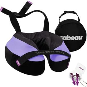 Cabeau Evolution TNE S3 Travel Pillow - Neck Pillow for Traveling - Memory Foam Airplane Pillow - Neck Pillow with Attachment Straps - Support for Travel, Home, Office, and Gaming (Paris)