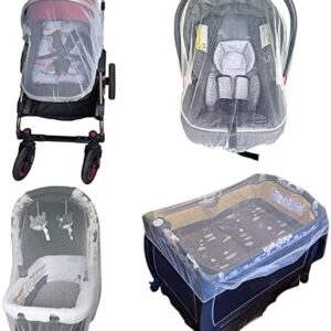 Enovoe Mosquito Net and Travel Essentials for Baby - Pram Accessories - Bug Net for Cot, Strollers, Pushchair, and Cradles - Fly, and Insect Cover Protection