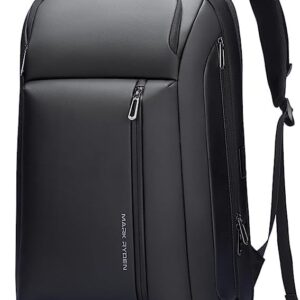 MARK RYDEN 15.6 inch Business Laptop Backpack, Expandable 25L-35L Large Capacity Travel Backpack, Water-resistant Cabin Backpack 45x30x25cm, Work Backpack with USB-C for Men - Black