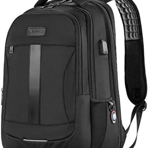 Laptop Backpack, Anti-Theft Business Travel Work Computer Rucksack with USB Charging Port, Large Lightweight College High School Bag for Boy Men Women