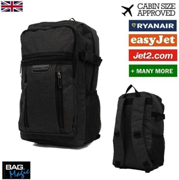 Ryanair Cabin Bag 40x20x25 | Ryanair Cabin Max Suitcase | Ryanair Carry On Backpack Underseat Cabin Bag | Carry on Luggage Bag for Men Women | Travel Bag Backpack with Water Bottle Holder - Image 2
