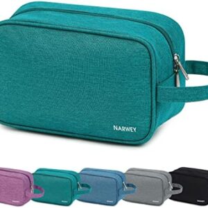 Travel Toiletry Wash Bag for Women Traveling Dopp Kit Makeup Bag Organizer for Toiletries Accessories Cosmetics (Teal)