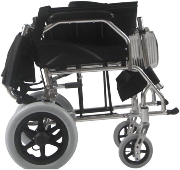 Angel Mobility Lite Lightweight Folding Transit Attendant Compact Travel Wheelchair Chair AMW1863T - Image 4