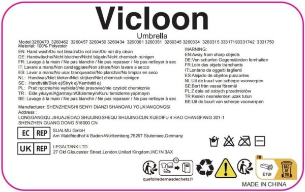 Vicloon Automatic Umbrella Windproof, Compact Travel Folding Umbrellas, UV Blocked Umbrella, Portable Umbrellas Compact Foldable Lightweight Design and High Wind Resistance - Image 11